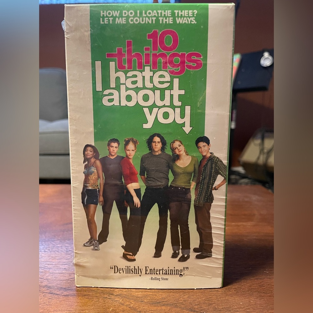 Vintage 10 Things I Hate About You 1999 Touchstone Video VHS Video Cassette Y2K